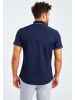 Leif Nelson Herren T-Shirt Polo Herren T-Shirt Polo LN-3890 in blau