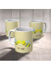 Mr. & Mrs. Panda Kaffeebecher Biene Liebe mit Spruch in Gelb Pastell