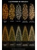 LUMINEO Lichterkette CLUSTER 1128 LED 10,5 m, transparentes Kabel in Soft Gold