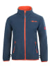 Trollkids Fleece Jacke "Oppdal XT" in Mystik Blau / Orange