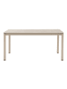 ebuy24 Gartentisch Asta Sandfarben 160 x 90 cm