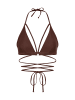LSCN BY LASCANA Triangel-Bikini-Top in braun
