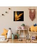 WALLART Leinwandbild Gold - Gold - Bananenpalme auf Schwarz in Gold