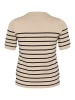 KAFFE curve Strickpullover KClizzy in Feather Gray Mel./Black