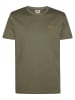 Petrol Industries Baumwoll-T-Shirt mit Print zimmer in Grün