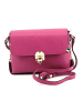 Florence Leder Umhängetasche Florence Tasche fuchsia, pink ca. 22cm