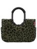 Reisenthel loopshopper M / Shopper 40 cm (summerstripes coffee) in teddy leo olive