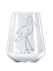 Mr. & Mrs. Panda Glas Rotwein Storch ohne Spruch in Transparent