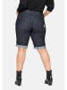 sheego Jeans-Bermudas in blue black Denim