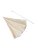 roba Sonnenschirm-Set – Sonnenschirm mit Metallgestell beige & Leiste grau