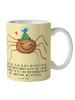 Mr. & Mrs. Panda Geschenktasse Spinne Agathe Party mit Spruch in Gelb Pastell