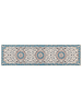 Beliani Kurzflor GORDES in Beige/Blau - (W) 80 x (L) 300 cm