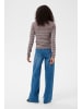 Kaffe Strickpullover KAlizz Tight fit in Morel Melange W. Silver Lurex