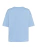 Kaffe T-shirt KAharries Oversize fit in Vista Blue W. Chalk Embroidery