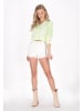 IZIA Women Cardigan in light green multicolor