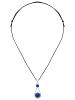 mantraroma 925er Silber - Kettenanhänger (L) 13 x (B) 39 mm mit Lapis Lazuli