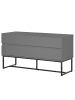 home24 Garderobenbank Zaddy in Dunkelgrau