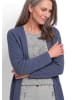 GOLDNER Feinstrickjacke mit Schurwolle in rauchblau