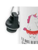 Mr. & Mrs. Panda Kindertrinkflasche Einhorn Dame mit Spruch in Weiß