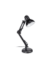 relaxdays Schreibtischlampe in Schwarz - (B)27 x (H)50 x (T)15 cm