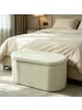 relaxdays Sitzbank in Salbei - (B)76 x (H)38 x (T)38 cm