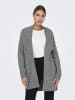 JDY Strickjacke in Medium Grey Melange