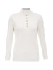 tassia Damen Strickpullover in Wollweiss