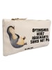 Mr. & Mrs. Panda Federtasche Pinguin Lachen mit Spruch in Weiß