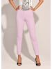 MADELEINE Schlanke Stretch-Hose mit Vichy-Karo in rosa