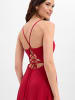 Marie Lund Abendkleid in rot - 0002