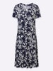 Sieh an! Jerseykleid in marine-ecru-bedruckt