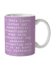 Mr. & Mrs. Panda Teetasse Spruch 95. Geburtstag mit Spruch in Lavendeltraum