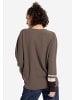 elkline Strickpullover lockerer Fall Sleeve Good in khaki - chocolate