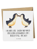 Mr. & Mrs. Panda Deluxe Karte 1. Hochzeitstag Papierhochzeit mit... in Weiß