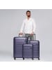 Pactastic Collection 04 THE THREE SET + 4 Rollen Kofferset 3-teilig mit Dehnfalte in purple-metallic
