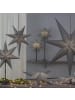 STAR Trading Papierstern Leuchtstern Faltstern 7-zackig hängend 70cm mit Kabel grau