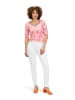 Betty Barclay Basic Shirt mit Rippenstruktur in Pink/Orange