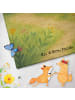 Mr. & Mrs. Panda Badehandtuch Pinguin mit Kind Design ohne Spruch in Blau Pastell