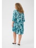 KAFFE curve Kleid KCami A-shape in Teal Leopard Print