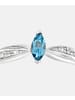 Diamant L'éternel Ring aus 375 Weißgold mit Diamant mit Topas