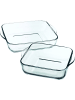 COFI 1453 2er-Set Auflauform in Transparent