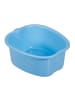 relaxdays Fußbadewanne in Blau - (B)33 x (H)15 x (T)38cm