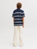JACK & JONES Junior Gestricktes Polo in Sky Captain