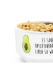 Mr. & Mrs. Panda Obstschale Avocado Kern mit Spruch in Weiß