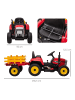 HOMCOM Kinderfahrzeuge in Rot 136,5L x 50B x 52,5H cm
