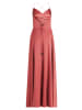 Vera Mont Abendkleid mit Wasserfallausschnitt in Bright Rust
