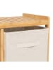 5five Simply Smart Bambusregal mit Wäschekorb TIDY BOX und Behältern in Beige, 66 x 33,3 x 78,5 cm