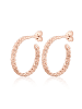 Elli Ohrringe 925 Sterling Silber Twisted in Rosegold