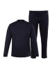 JP1880 Langer Schlafanzug in navy blau