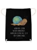 Mr. & Mrs. Panda Gym-Tasche Schnecke Sir mit Spruch in Schwarz